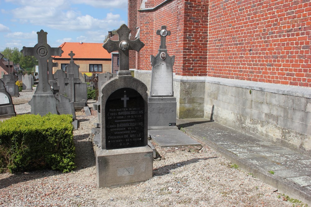 Belgische Graven Oudstrijders Strijpen Kerkhof #4