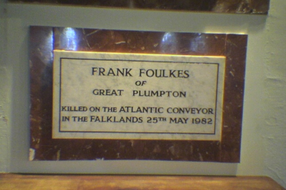 Gedenkteken Frank Foulkes #1