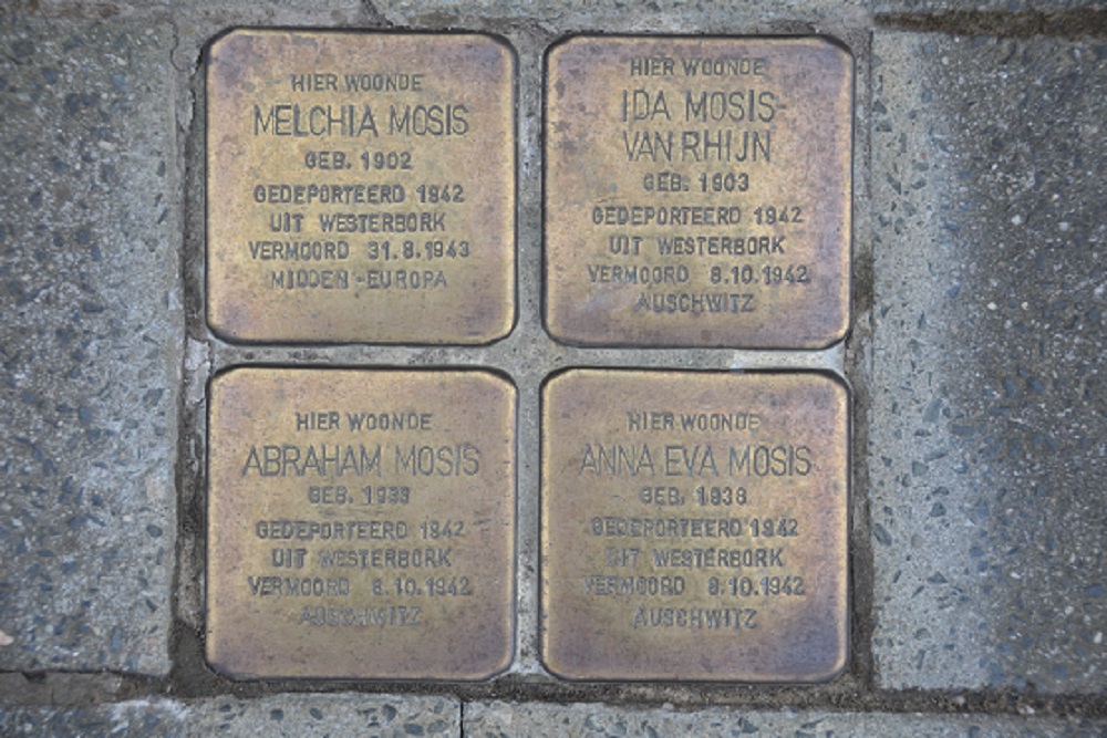 Stolpersteine Oranjestraat 10 (nu Oranjestraat 36)