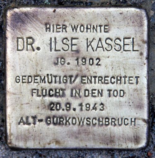 Stumbling Stones Wachsmuthstraße 9 #2