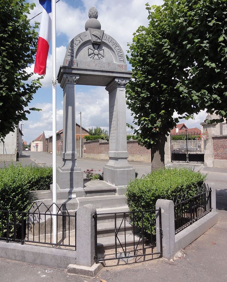 Oorlogsmonument Marest-Dampcourt