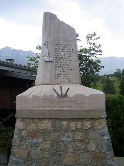 Memorial Killed Members of the Resistance Gresse-en-Vercors #1