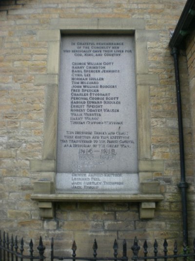 Oorlogsmonument Cononley