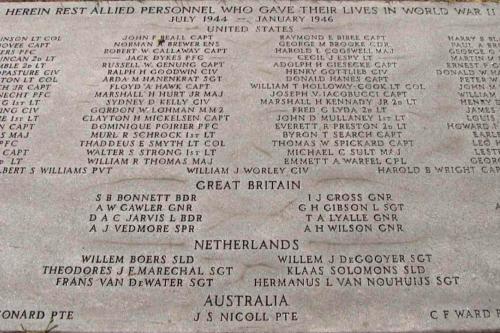 Memorial Allied Servicemen