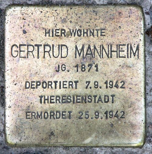 Stolperstein Gervinusstrae 12