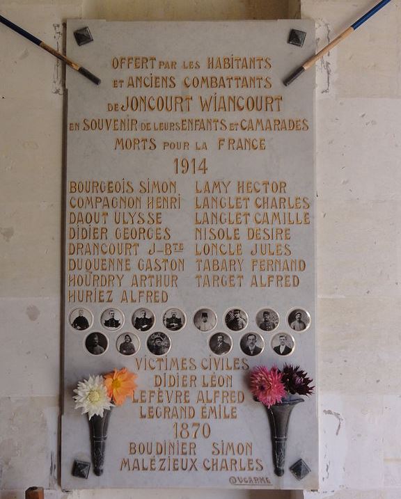 War Memorial Joncourt Church