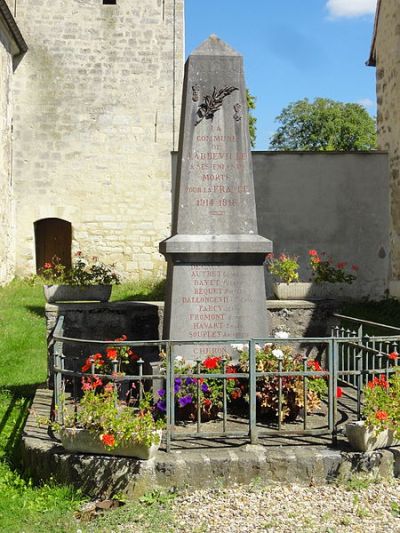 Oorlogsmonument Labbeville #1