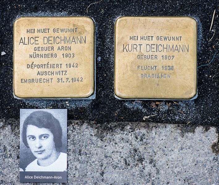 Stolpersteine 54 Rue de Mcher #1