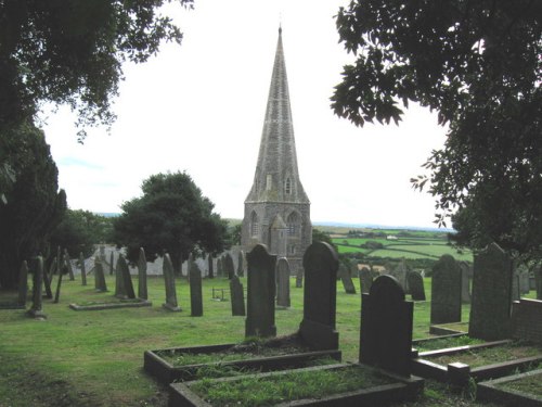 Commonwealth War Graves St. Menefrida Churchyard #1