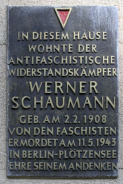 Gedenkteken Werner Schaumann #1