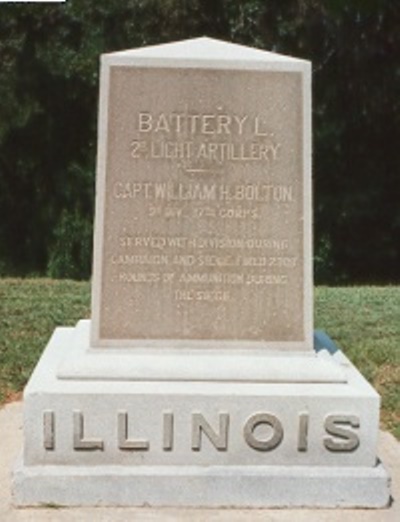 2nd Illinois Light Artillery, Battery L (Union) Monument #1
