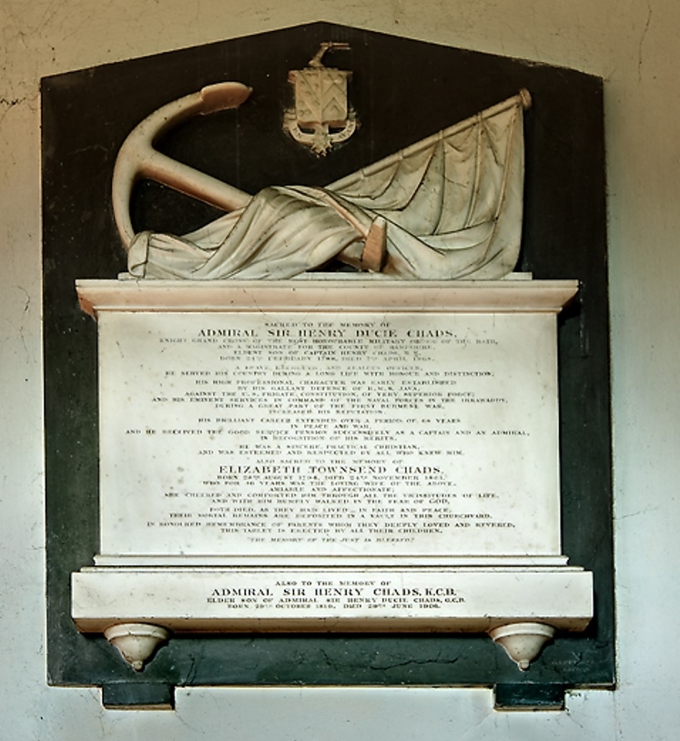 Monument Admiral Sir Henry Ducie Chads #1