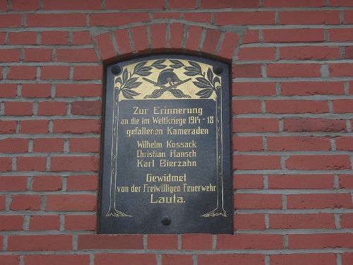 Oorlogsmonument Brandweer Lauta #1