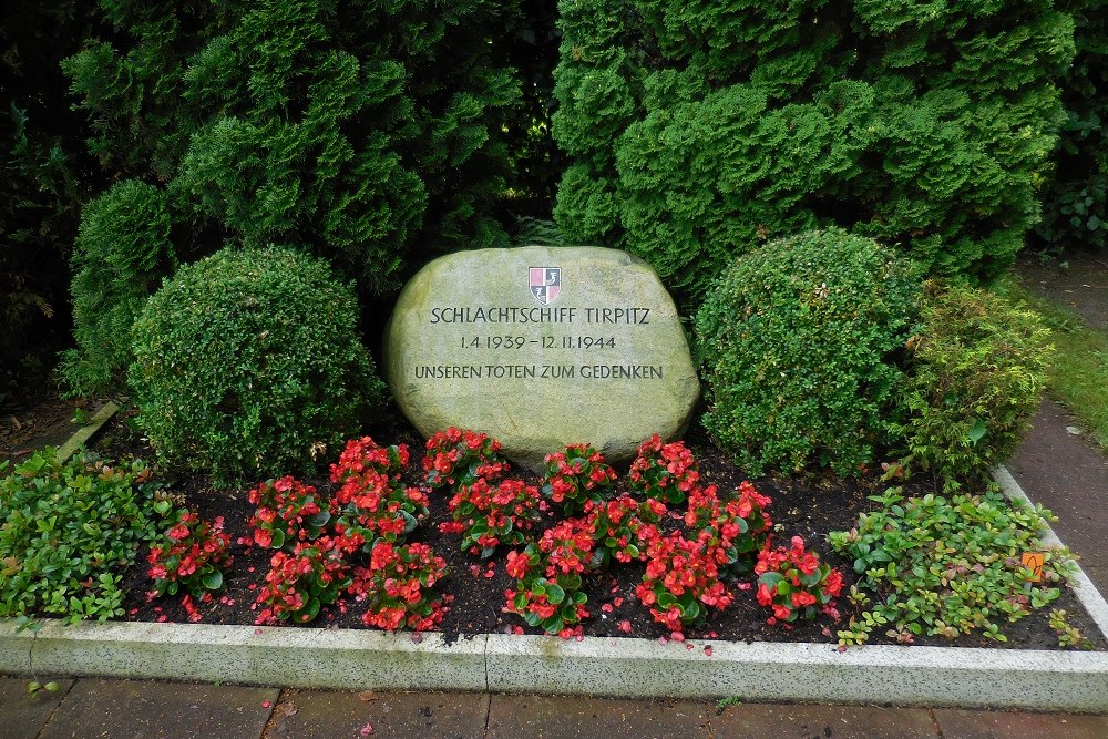 Memorial Stone Battle Ship 'Tirpitz'