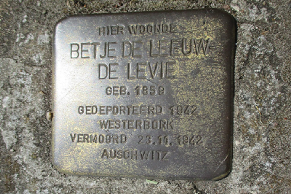 Stolperstein J.R. Stuutstraat F 42