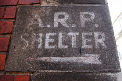 Sign Air-raid Shelter Woodhouse Lane