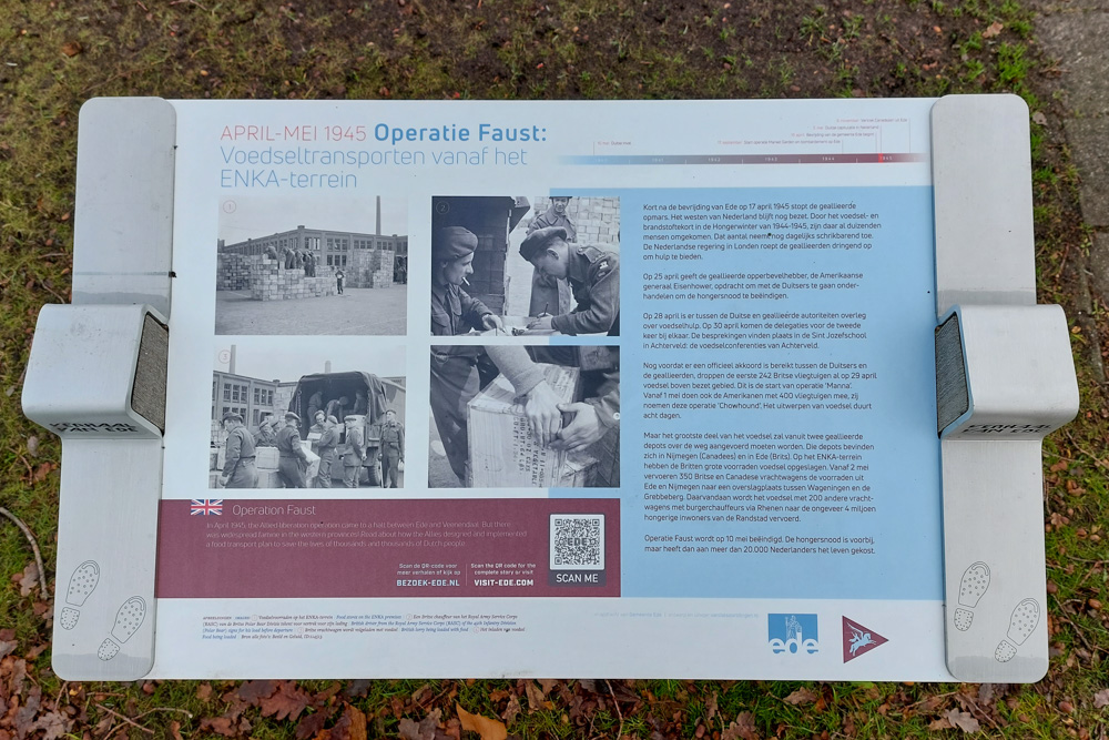 Information Sign Operation Faust in Ede