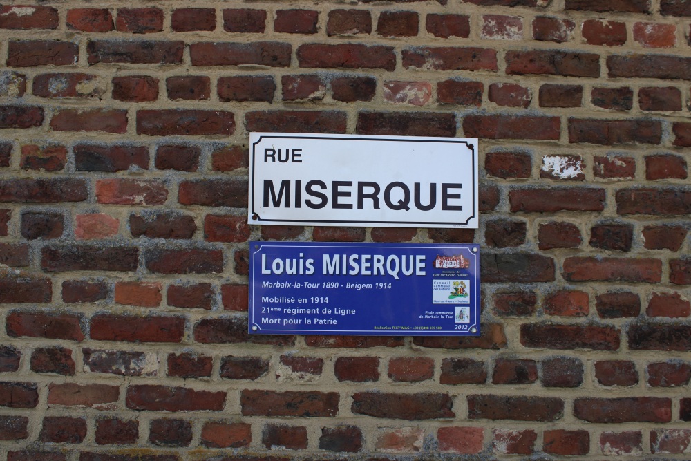 Memorial Plaque Louis Miserque