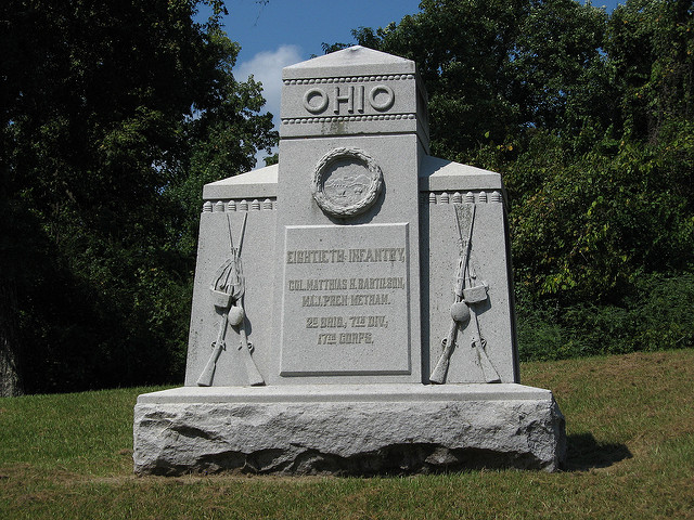 80th Ohio Infantry Monument #1