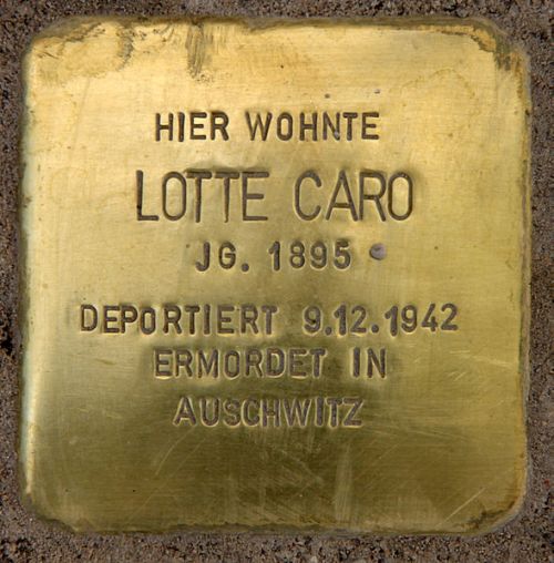 Stolperstein Fasanenstrae 57 #1