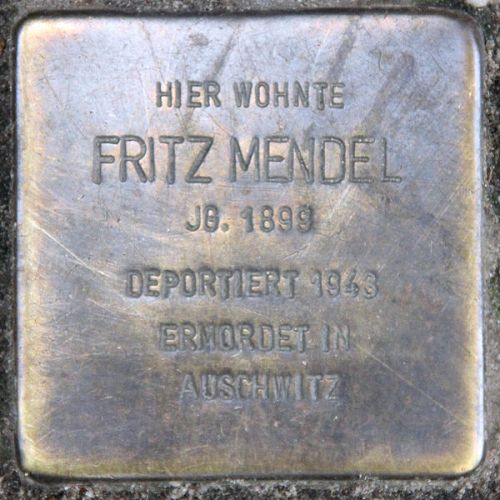 Stolperstein Bamberger Straße 52 #1