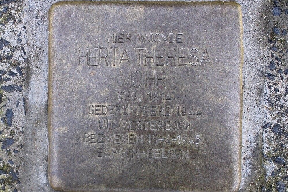 Stolpersteine Fagelstraat 17 #4