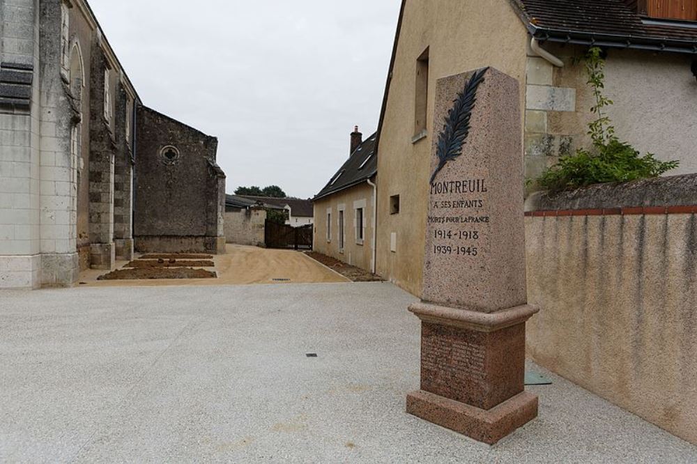 Oorlogsmonument Montreuil-en-Touraine