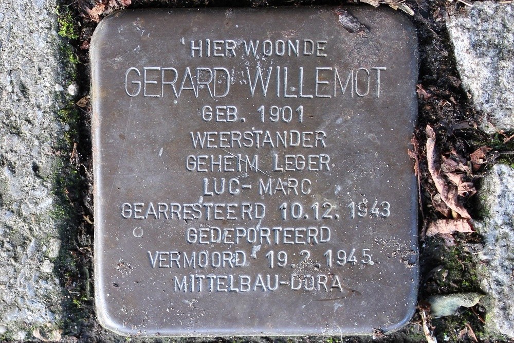 Stolperstein Grard Willemotlaan 90