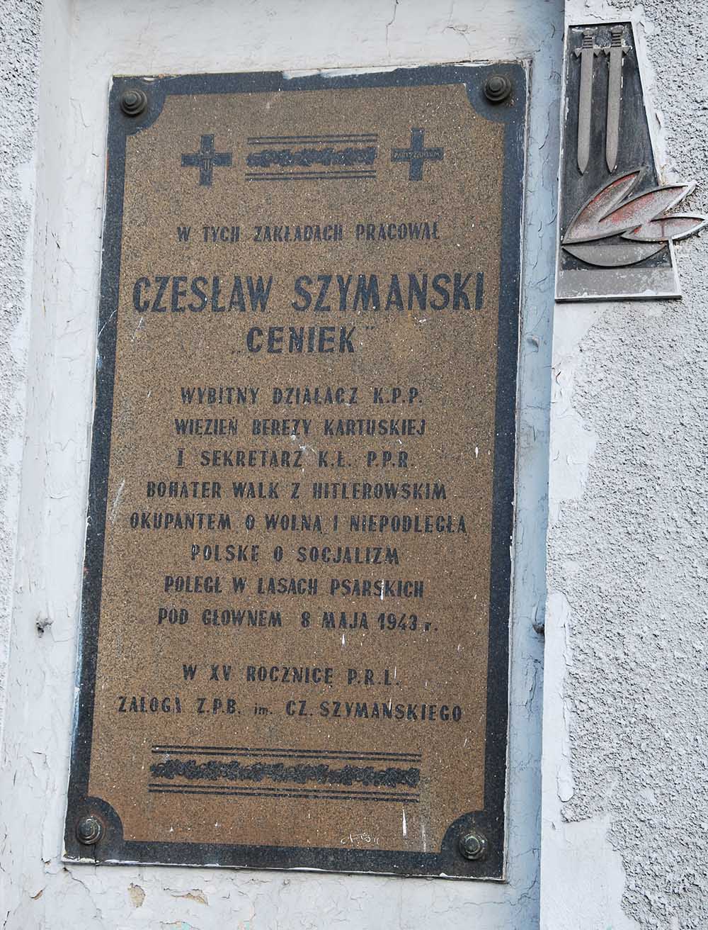 Gedenkteken Czesław Szymański #1