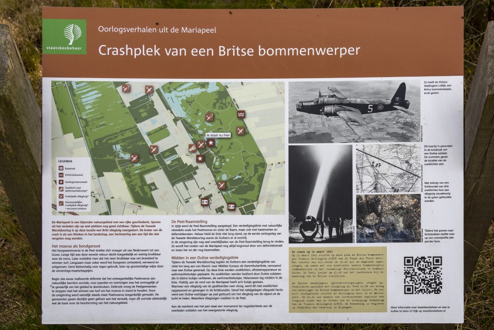 Information Sign Crash Location British Bomber #1