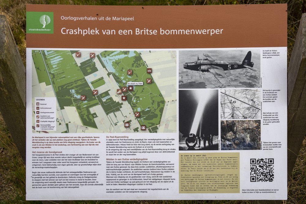 Informatiebord Crashlocatie Britse Bommenwerper