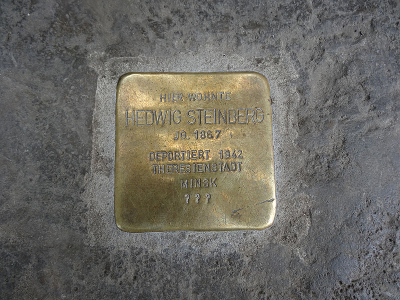 Stolperstein Bhlstrae 4