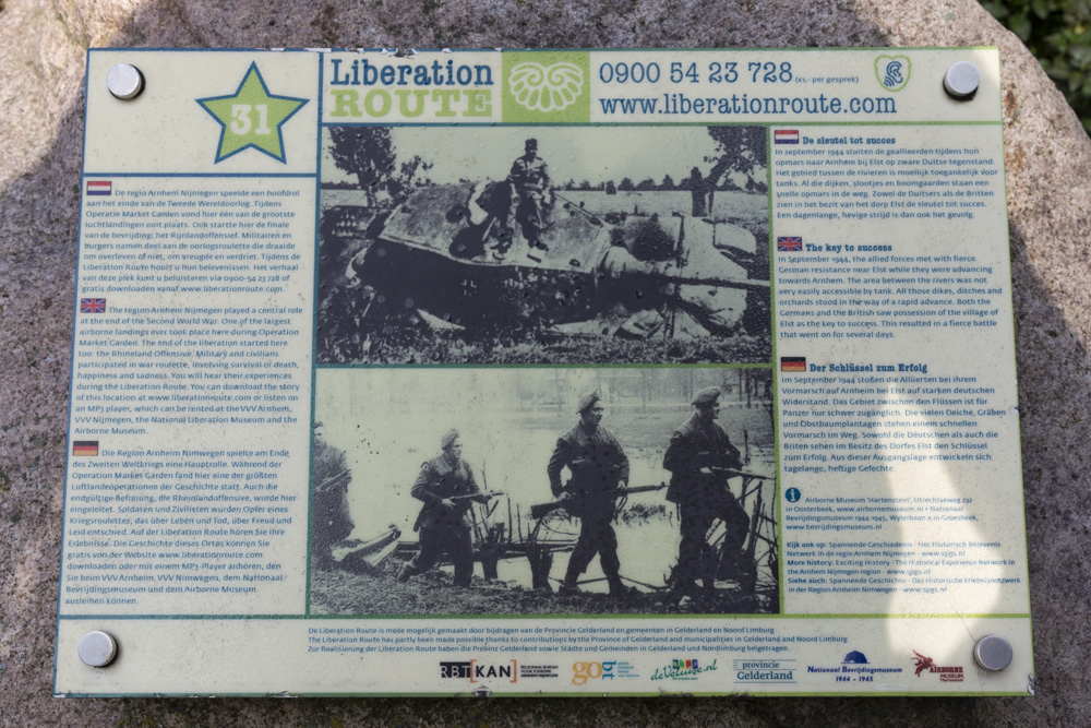 Liberation Route Marker 031: The key to success #3
