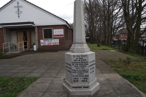 Oorlogsmonument Breightmet United Reformed Church