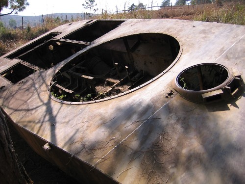 Remains Russian PT-76 Tank #1