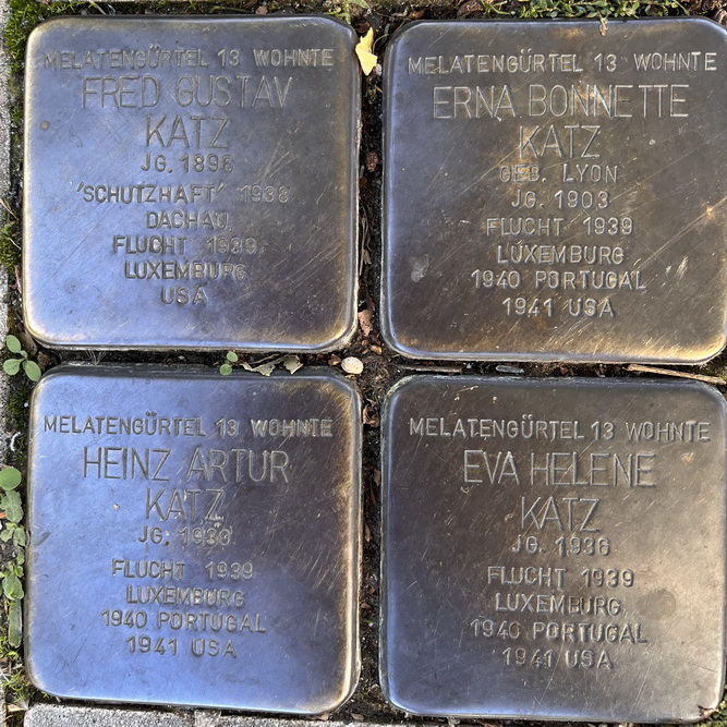 Stolpersteine Melatengrtel Ecke Scheidtweilerstrae