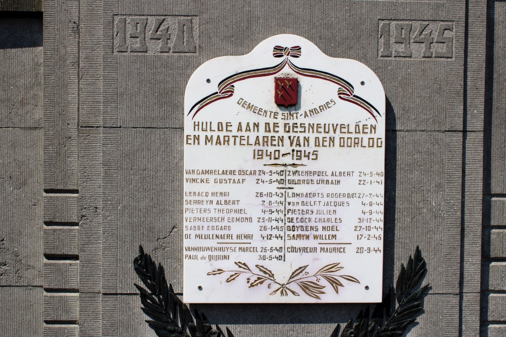 Memorial Second World War Sint-Andries #3