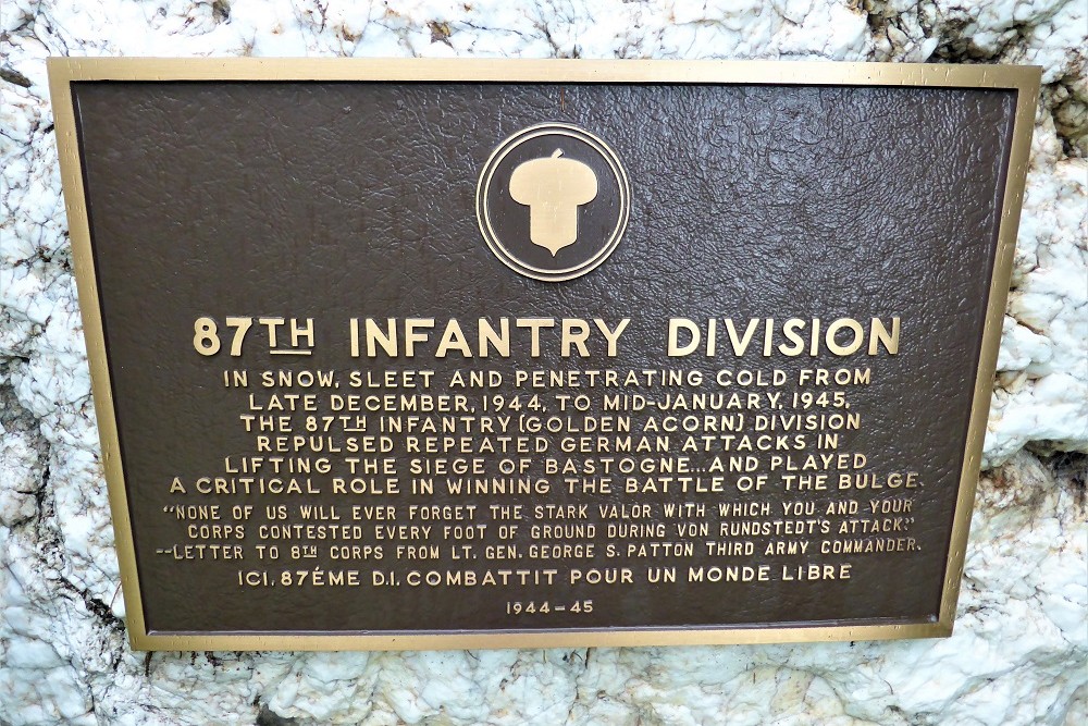Commemorative Stone 87th Infantry Division #3