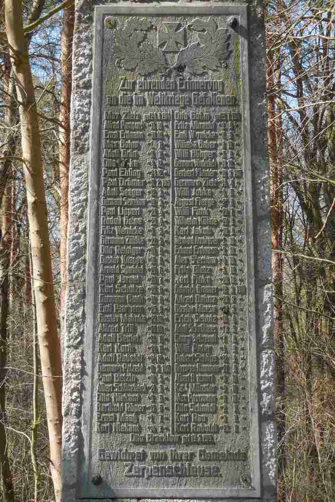 War Memorial Zerpenschleuse #2