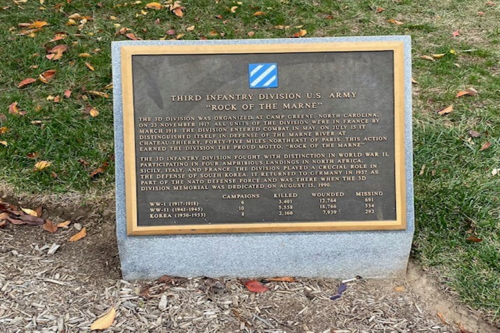 Monument 3rd Infantry Division Arlington #2