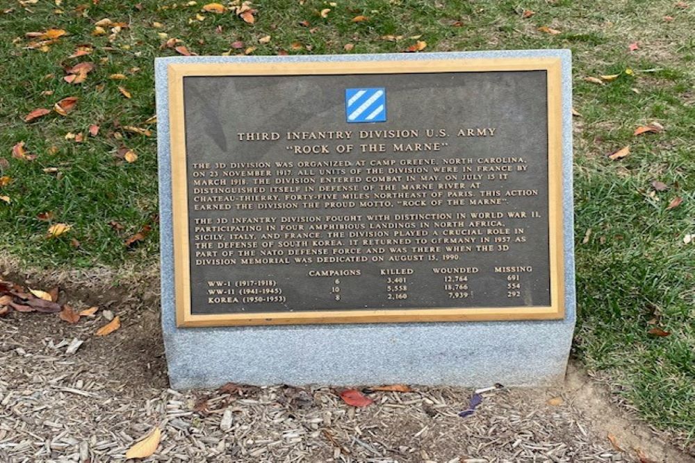 Memorial 3rd Infantry Division Arlington #2