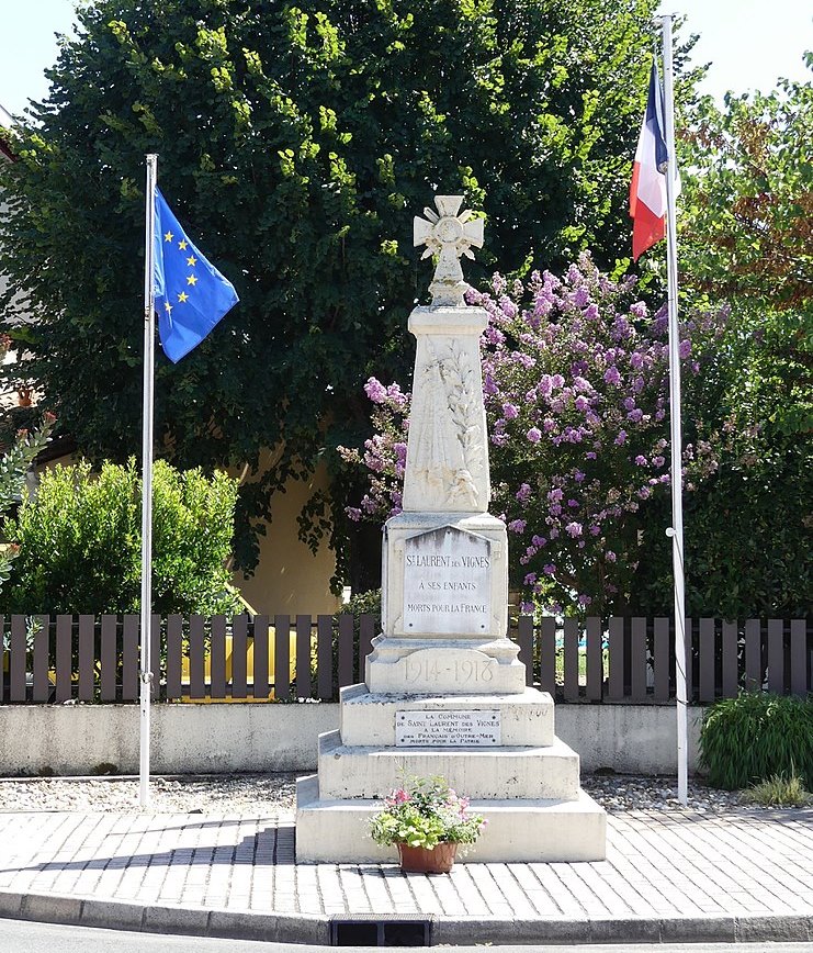 Oorlogsmonument Saint-Laurent-des-Vignes