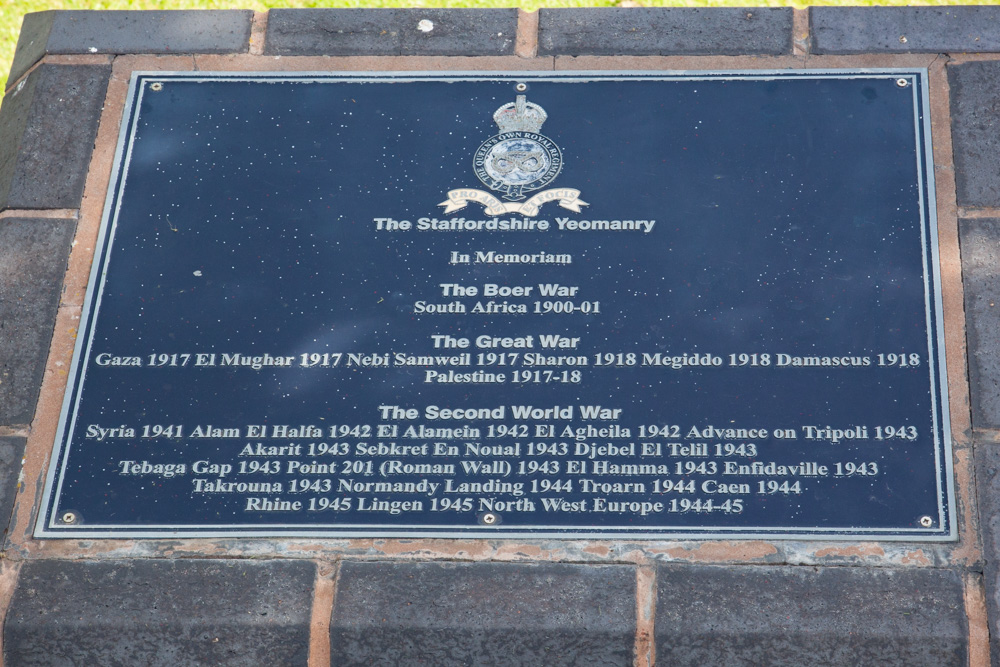 Memorial The Staffordshire Yeomanry #1