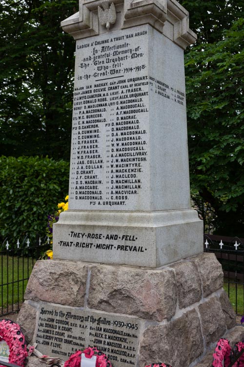 Oorlogsmonument Glen Urquhart #3
