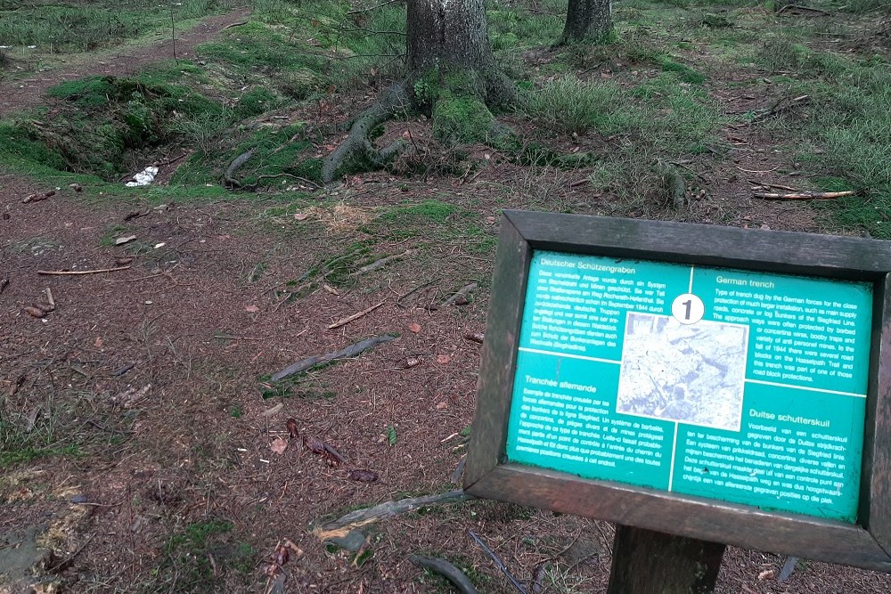 Memorial Site Hasselpath Position 1. German Trench #2