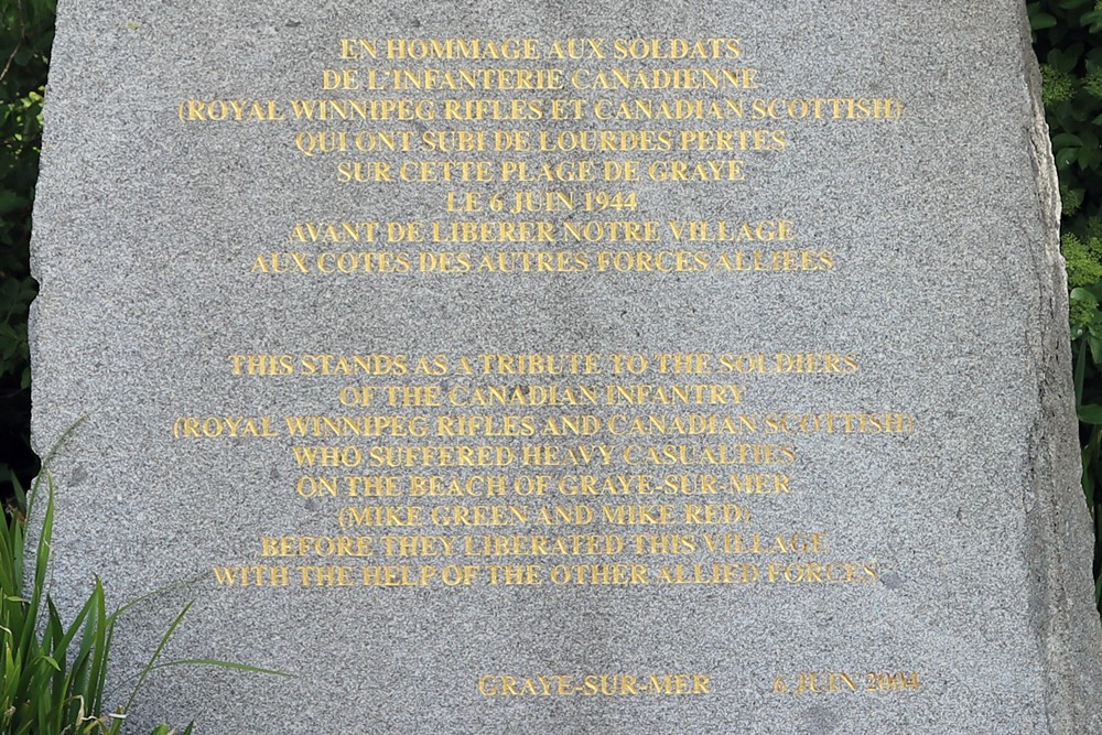 Memorial Royal Winnipeg Rifles and Canadian Scottisch Graye-sur-Mer #2