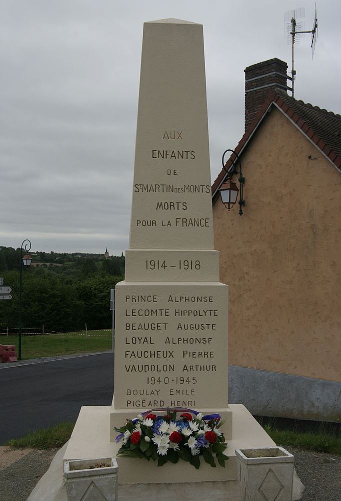 Oorlogsmonument Saint-Martin-des-Monts #1