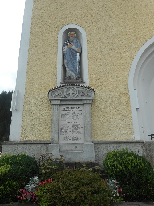 War monument Kelchsau