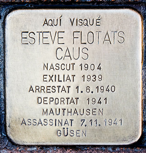 Stolpersteine Plaa de l'Ajuntament #2