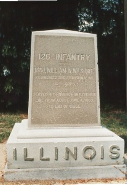 13th Illinois Infantry & 126th Illinois Infantry (Union) Monument #2